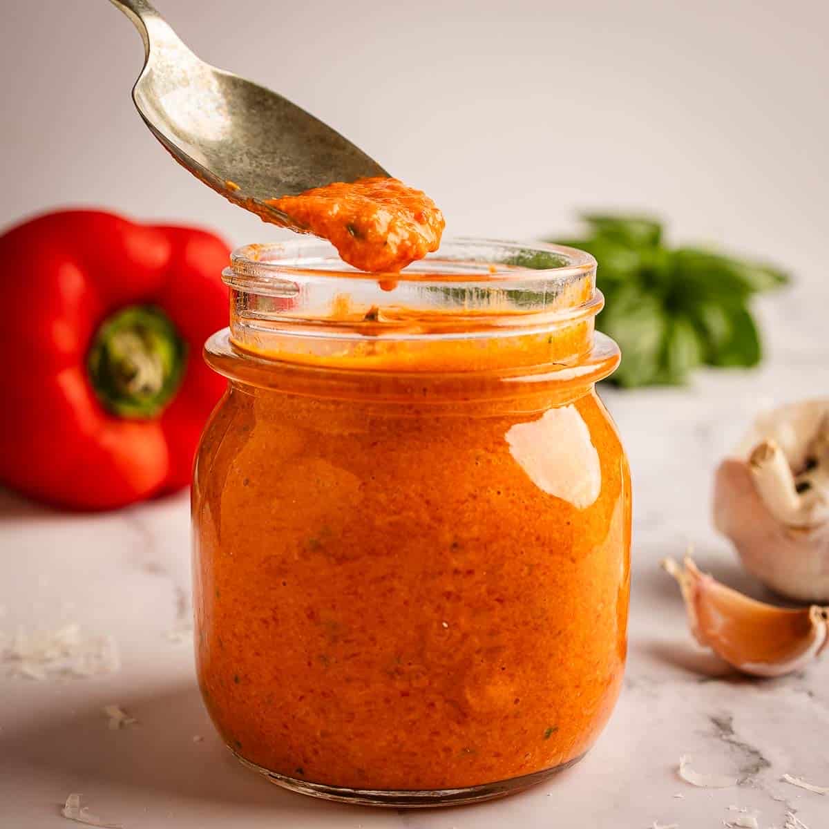 Homemade Roasted Pepper Pasta Sauce