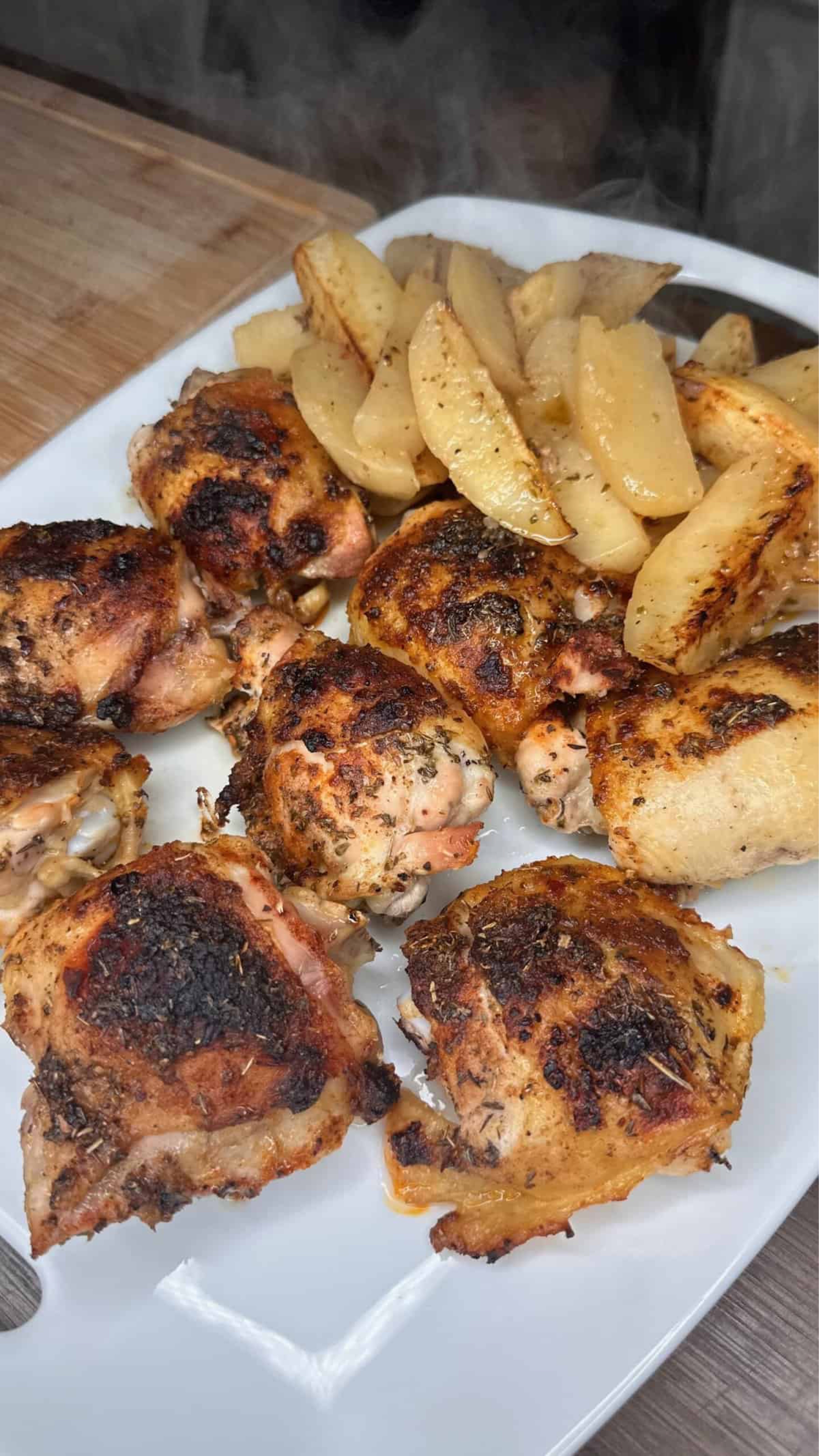 Lemony Baked Chicken and Potatoes